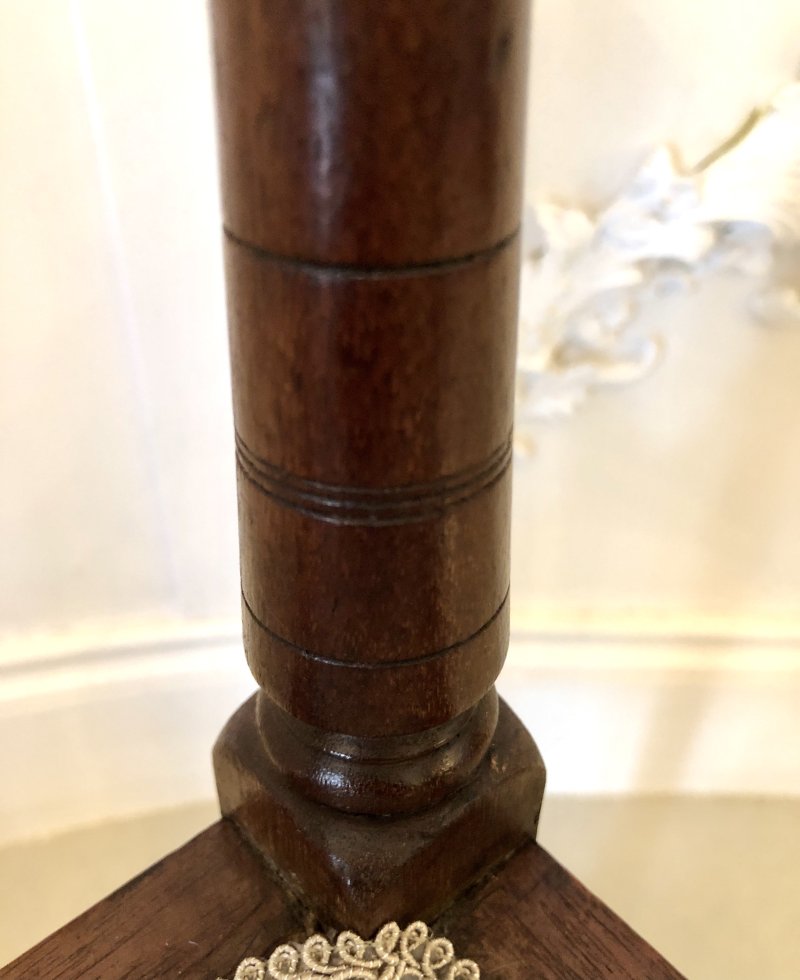 Antique Edwardian Inlaid Mahogany Corner Chair - Image 3